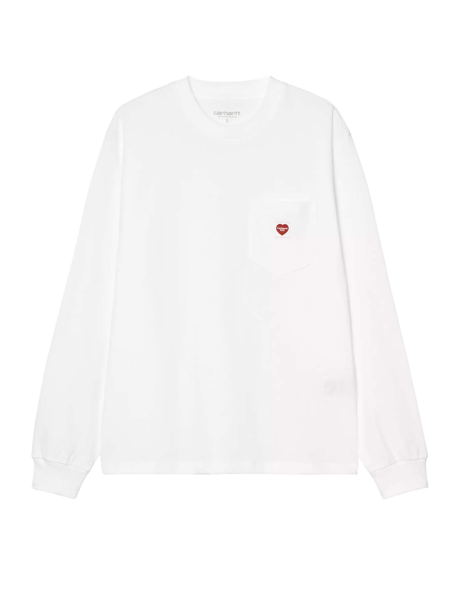 Women's L/S Pocket Small Heart T-Shirt