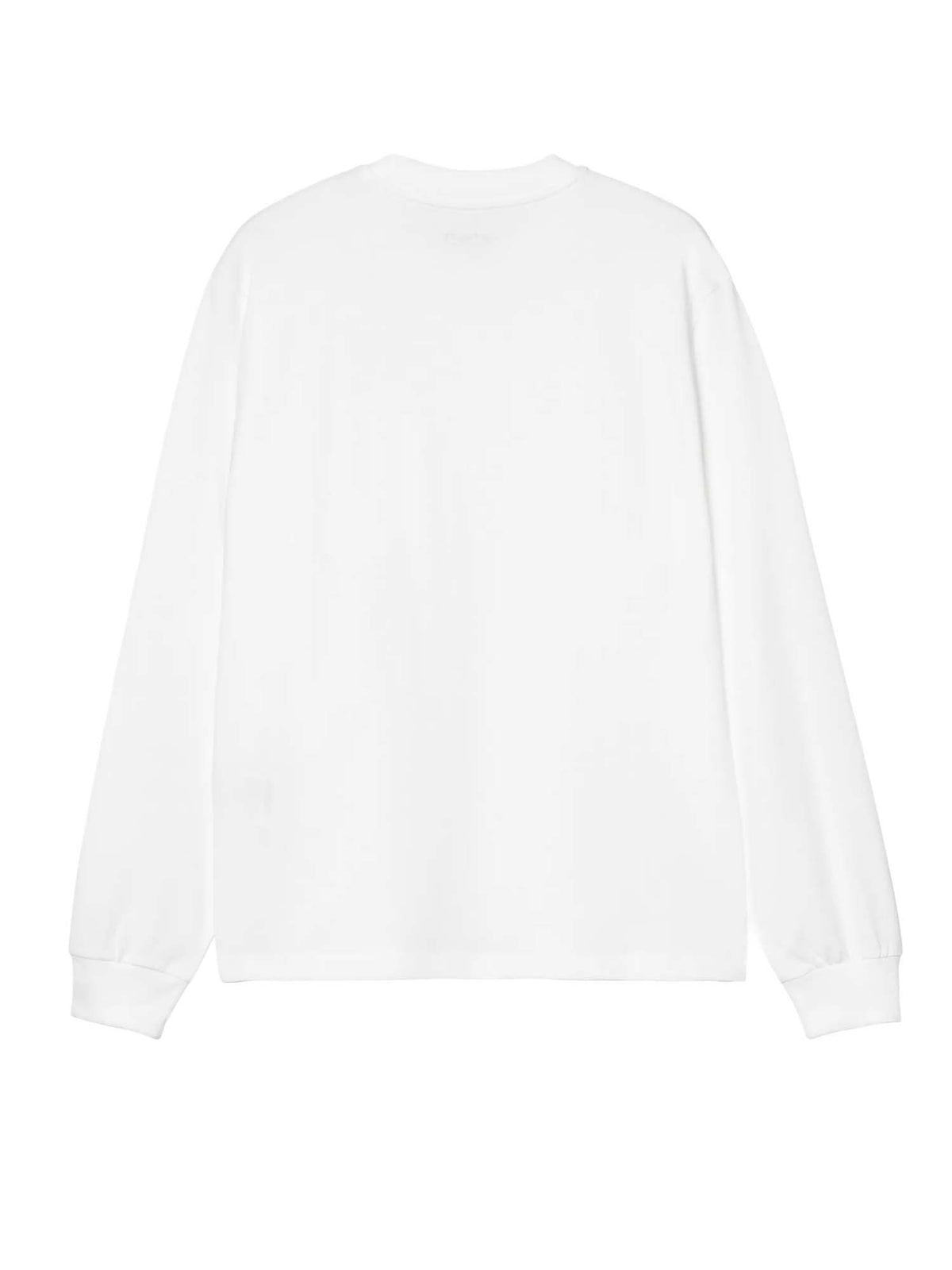 Carhartt Wip Women's L/S Pocket Small Heart T-Shirt Bianco