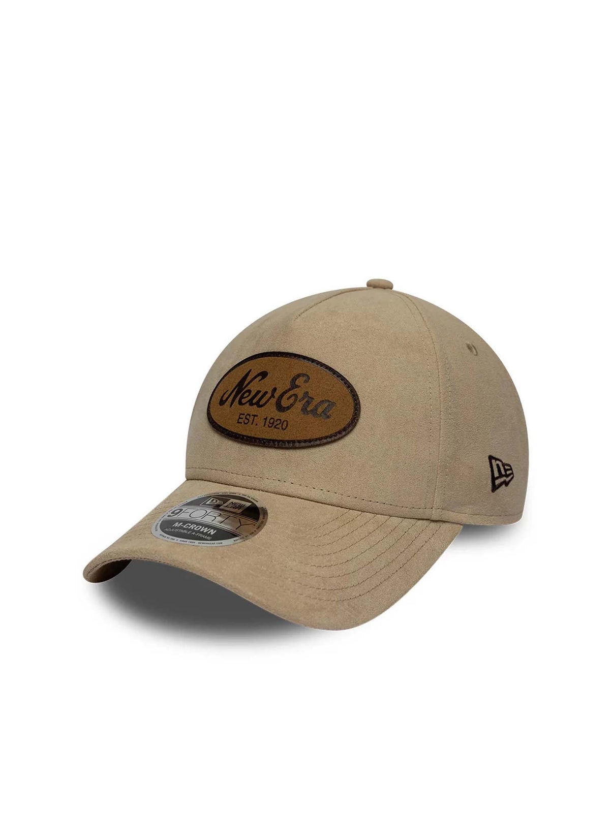 New Era Cappellino 9FORTY M-Crown A-Frame New Era Faux Suede Beige
