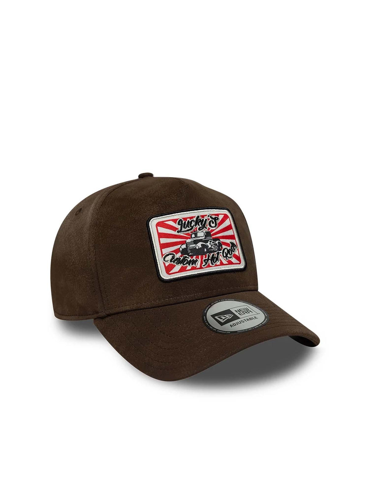 New Era Cappellino 9FORTY E-Frame New Era Moto Patch PU Marrone