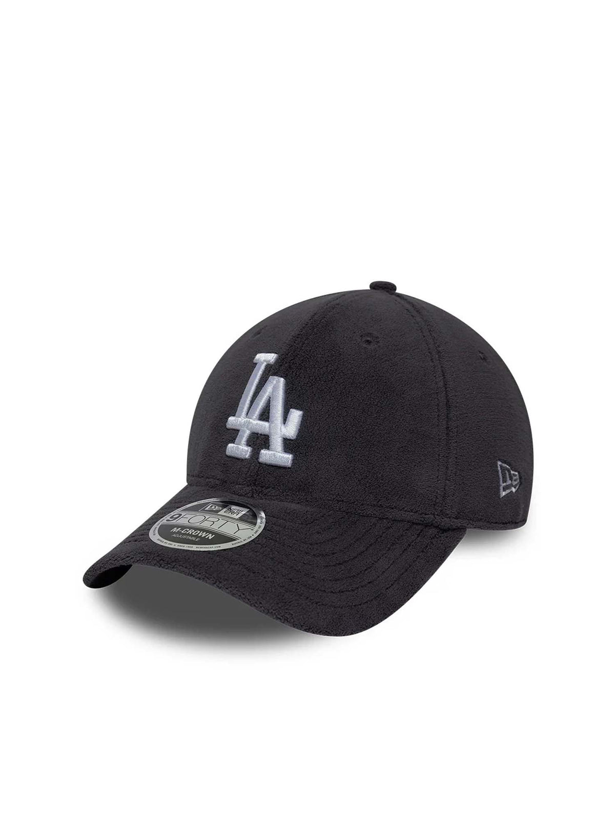 New Era Cappellino 9FORTY M-Crown LA Dodgers MLB Fleece Nero