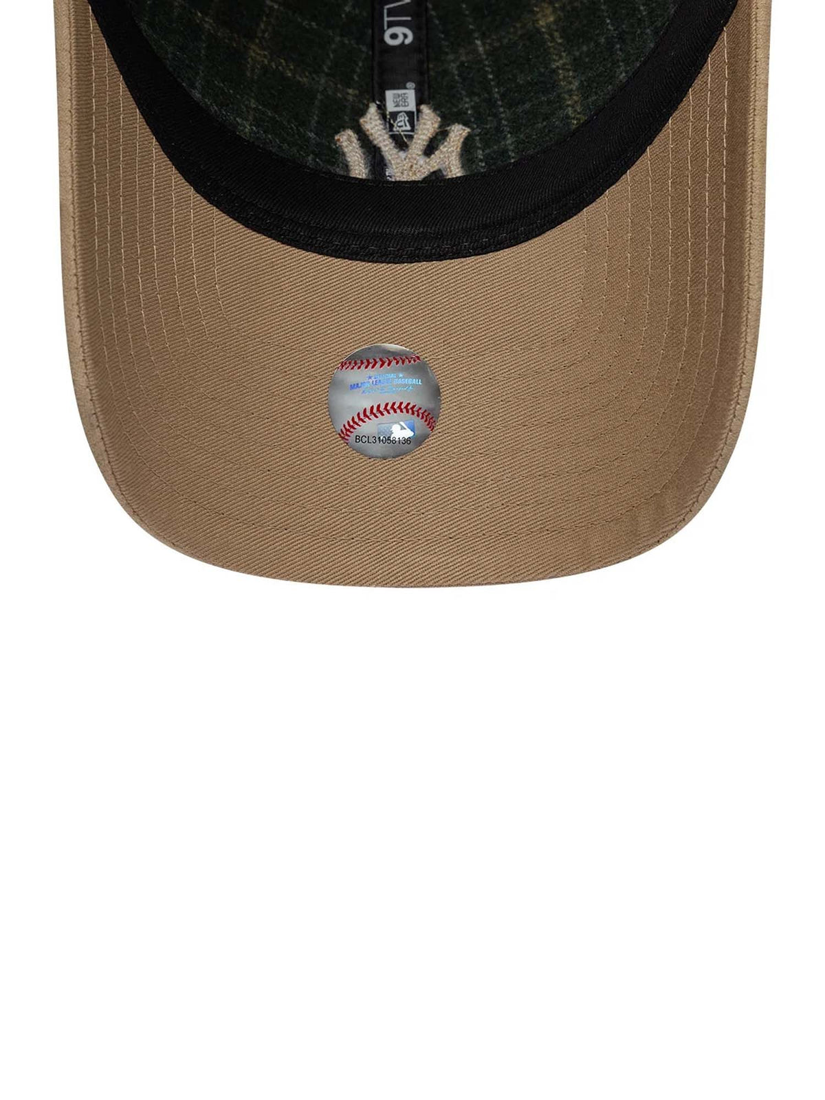 New Era Cappellino 9TWENTY New York Yankees MLB Plaid Verde