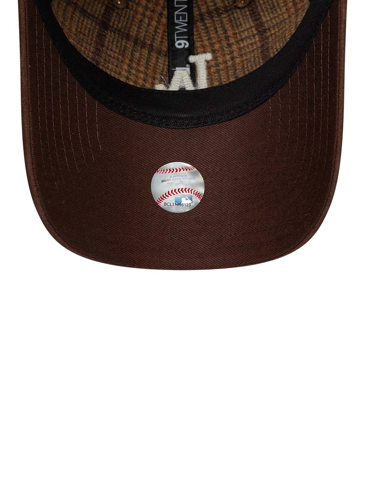 New Era Cappellino 9TWENTY LA Dodgers MLB Plaid Marrone
