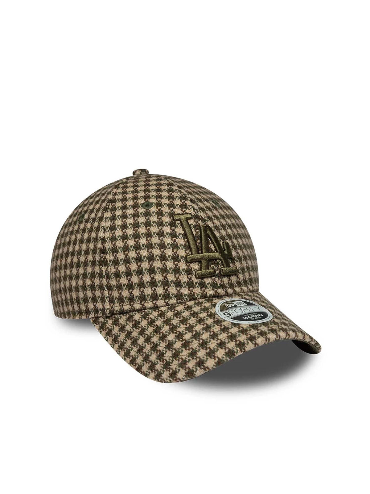 New Era Cappellino da donna 9FORTY M-Crown LA Dodgers MLB Houndstooth Verde