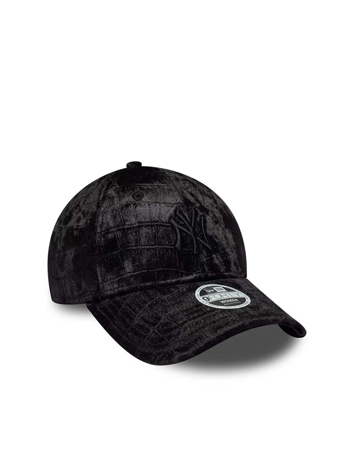 New Era Cappellino da donna 9FORTY New York Yankees MLB Patterned Velour Nero