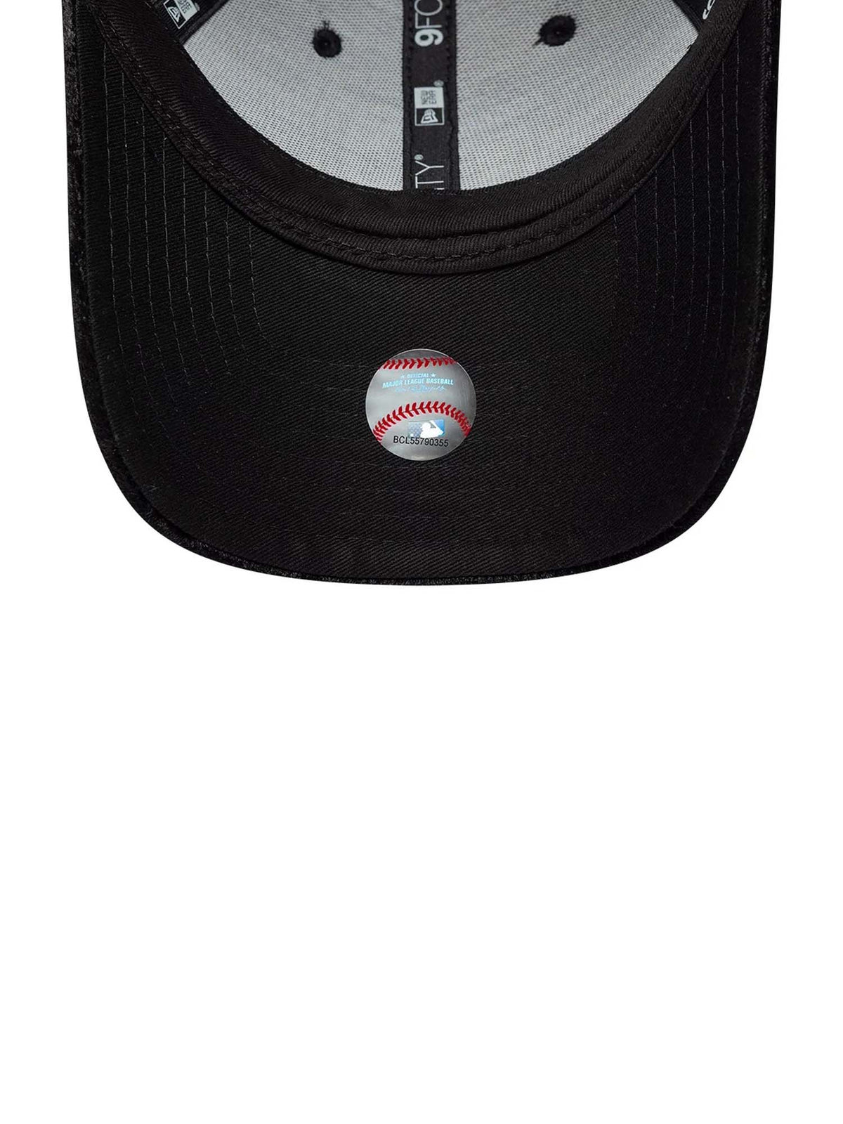 New Era Cappellino da donna 9FORTY New York Yankees MLB Patterned Velour Nero