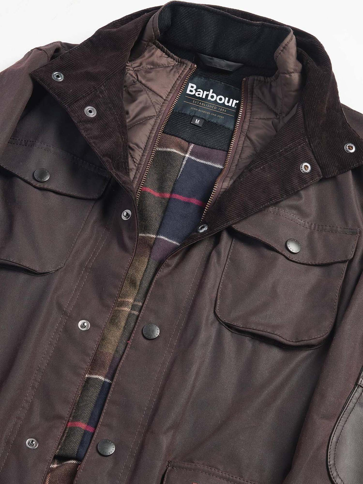 Barbour Giacca in cotone cerato Ogston Bordeaux