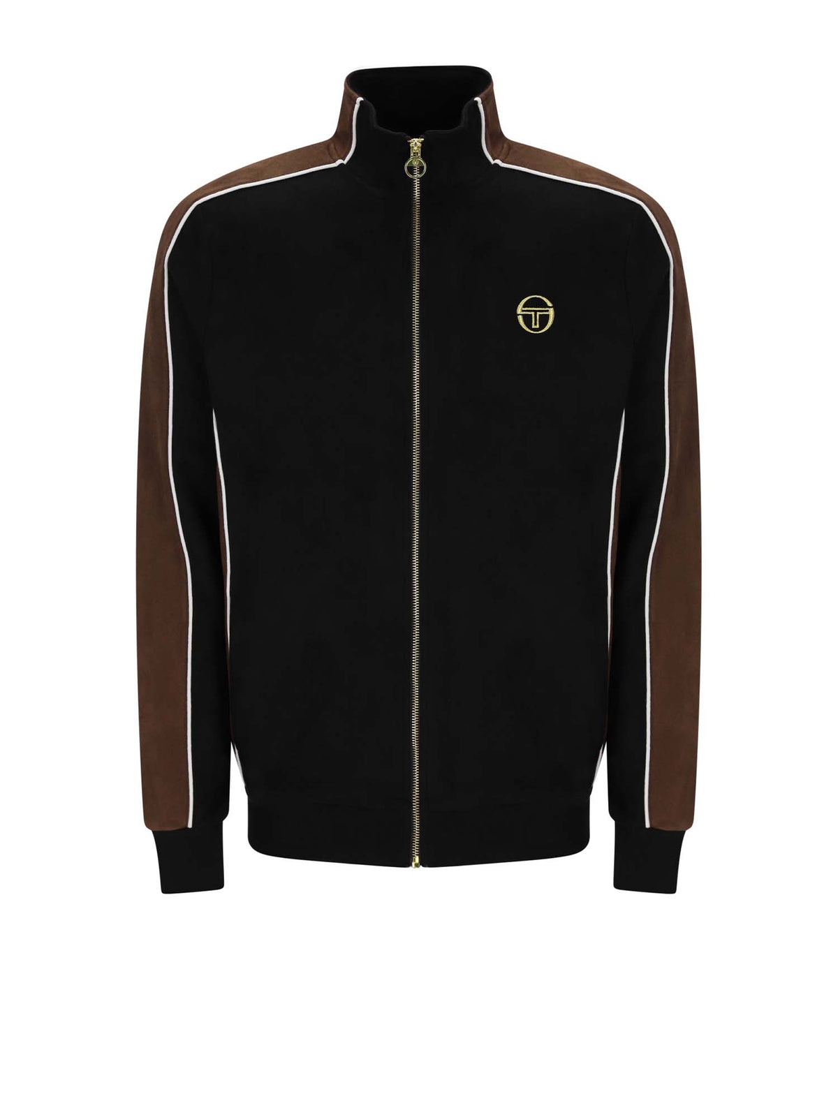 Sergio Tacchini Track Top Contrasto Suede Nero