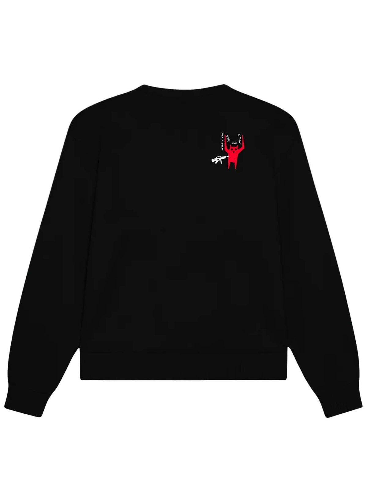 Dolly Noire Who's Evil? Crewneck Nero