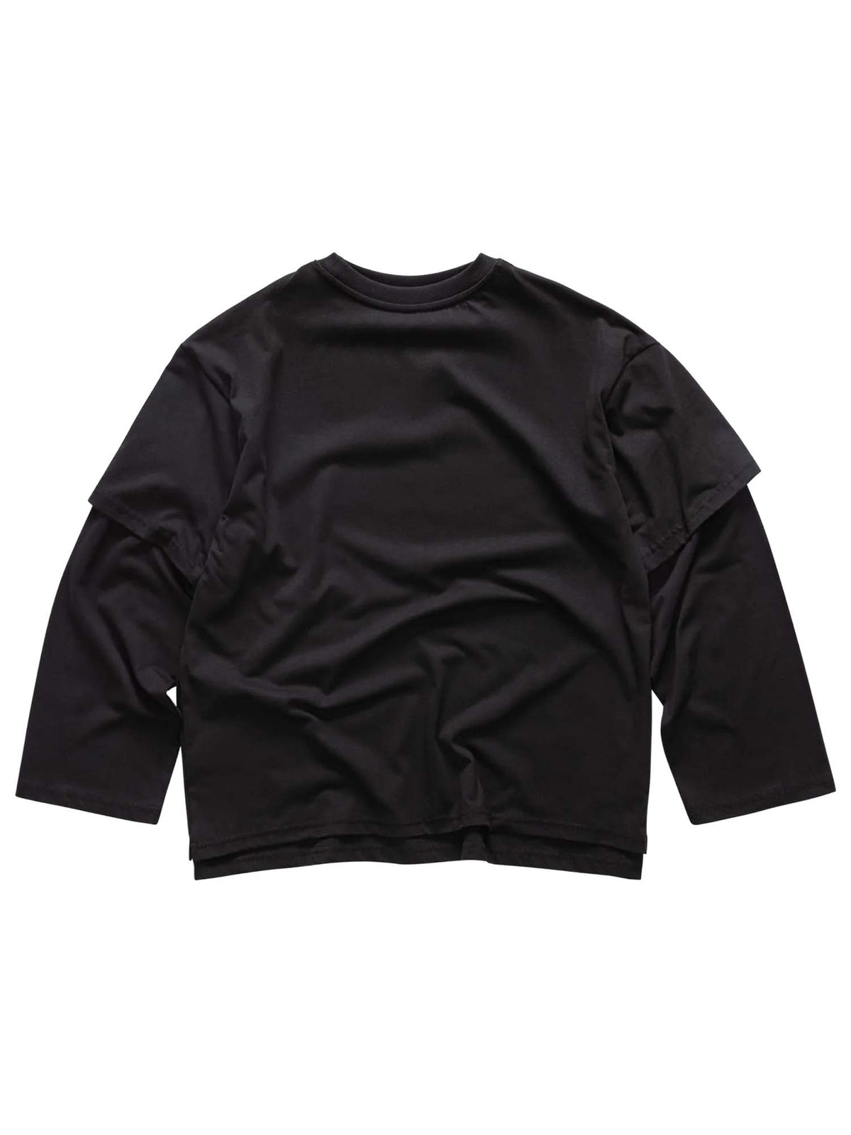 Les (art)ists Double Longsleeve T-shirt Label Nero