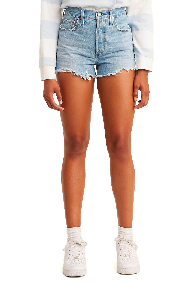 501® Original high-waisted denim shorts