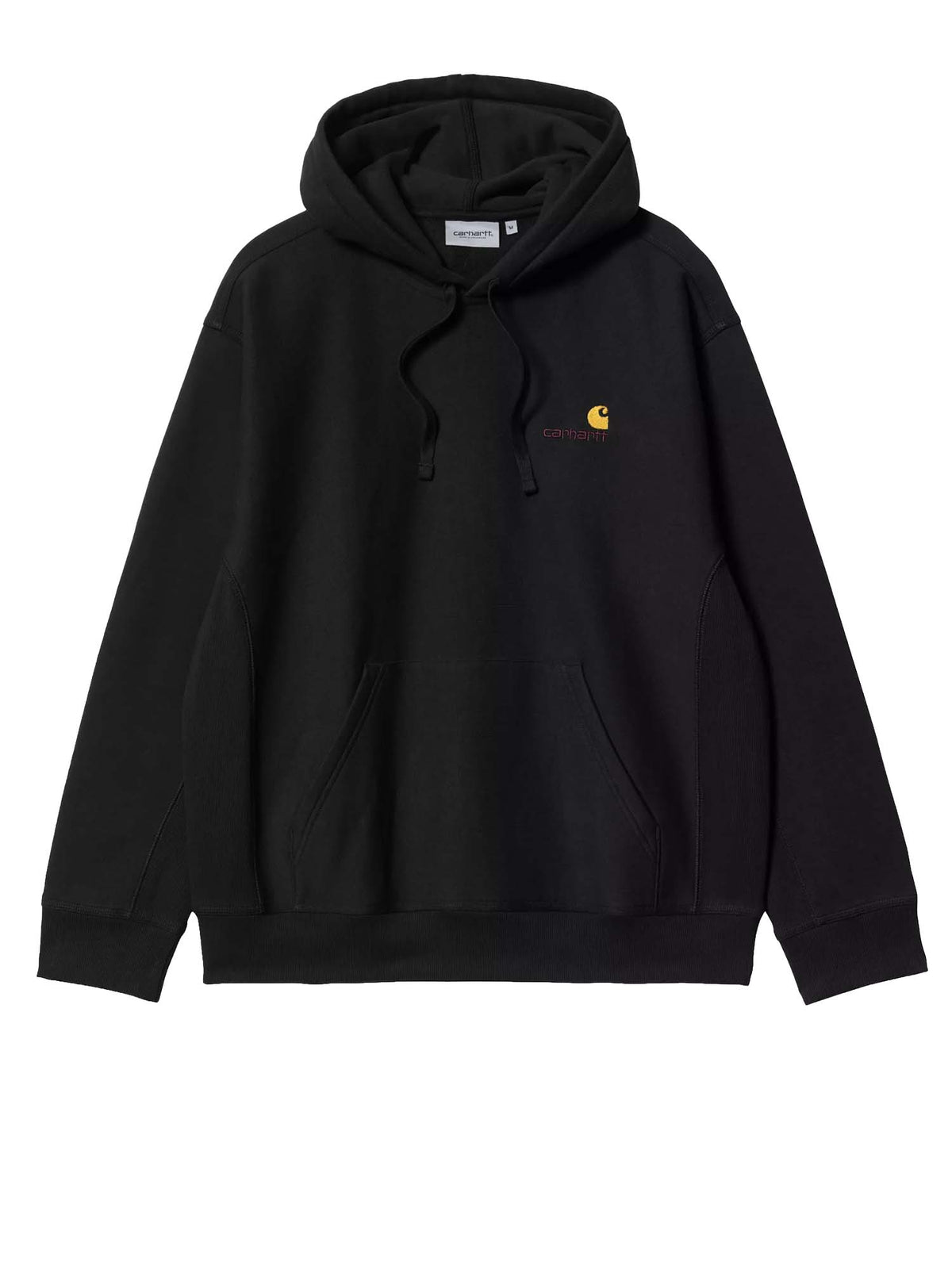 Carhartt Wip Hooded American Script Sweatshirt Nero