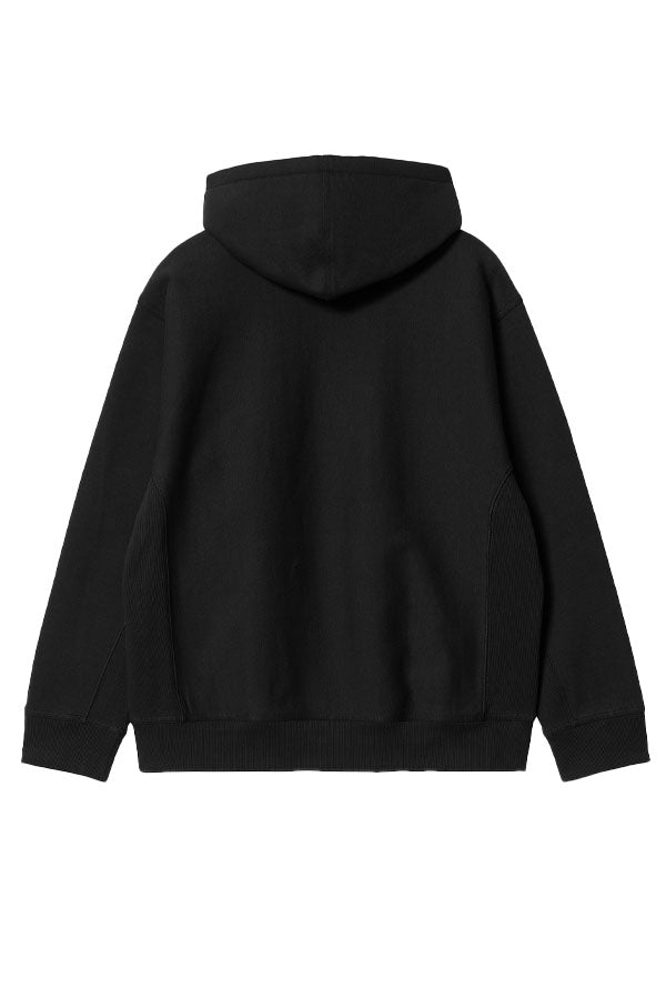 Carhartt Wip Hooded American Script Sweatshirt Nero
