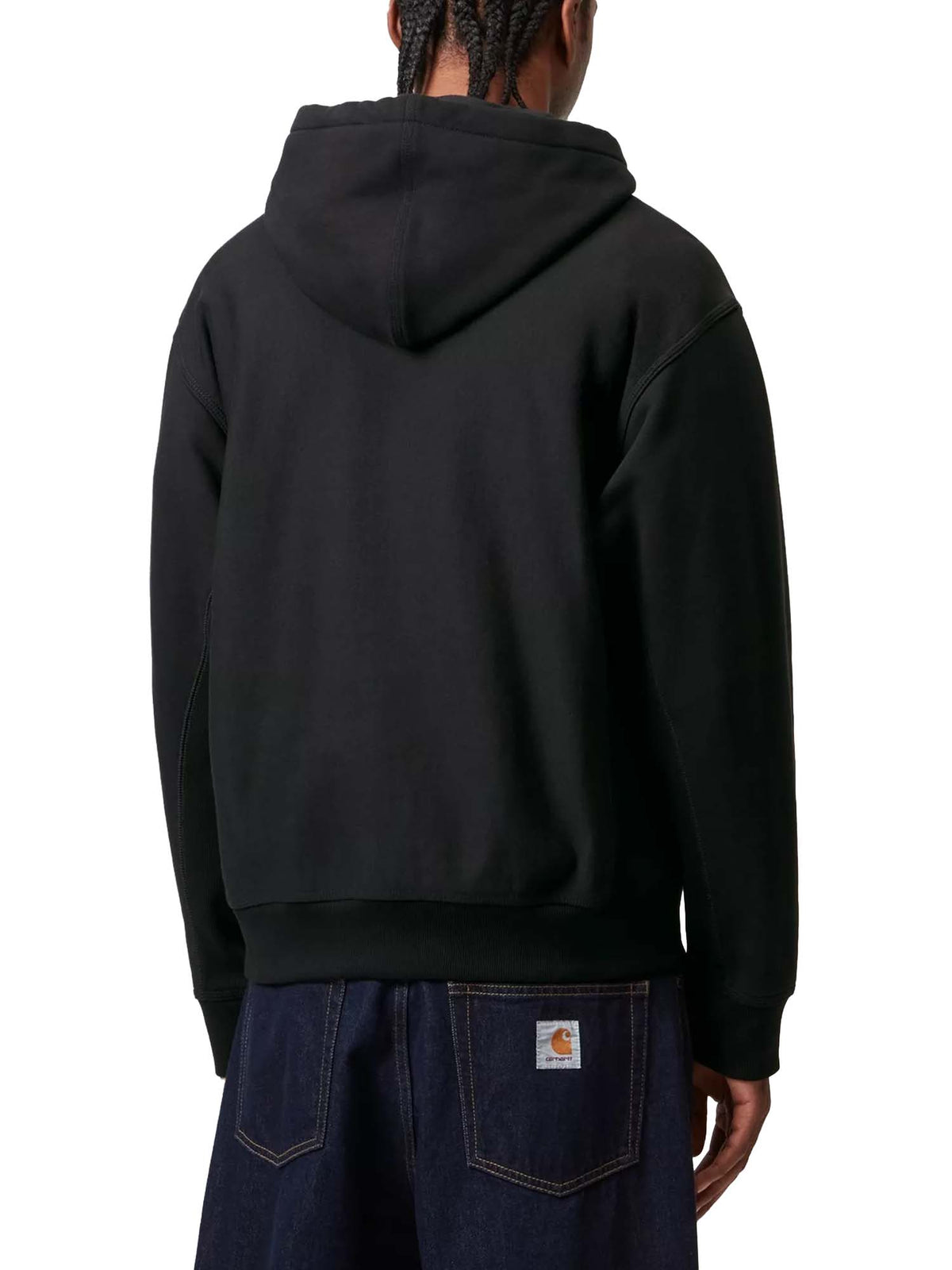 Carhartt Wip Hooded American Script Sweatshirt Nero