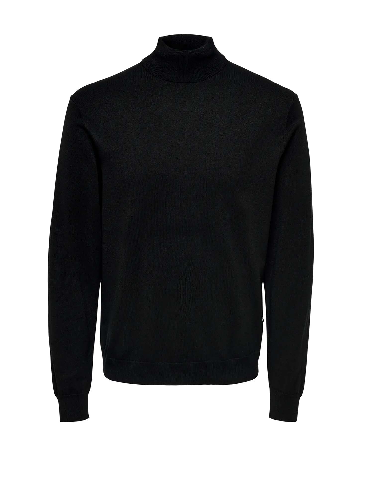 Only & Sons Roll Neck Knitted Pullover Nero