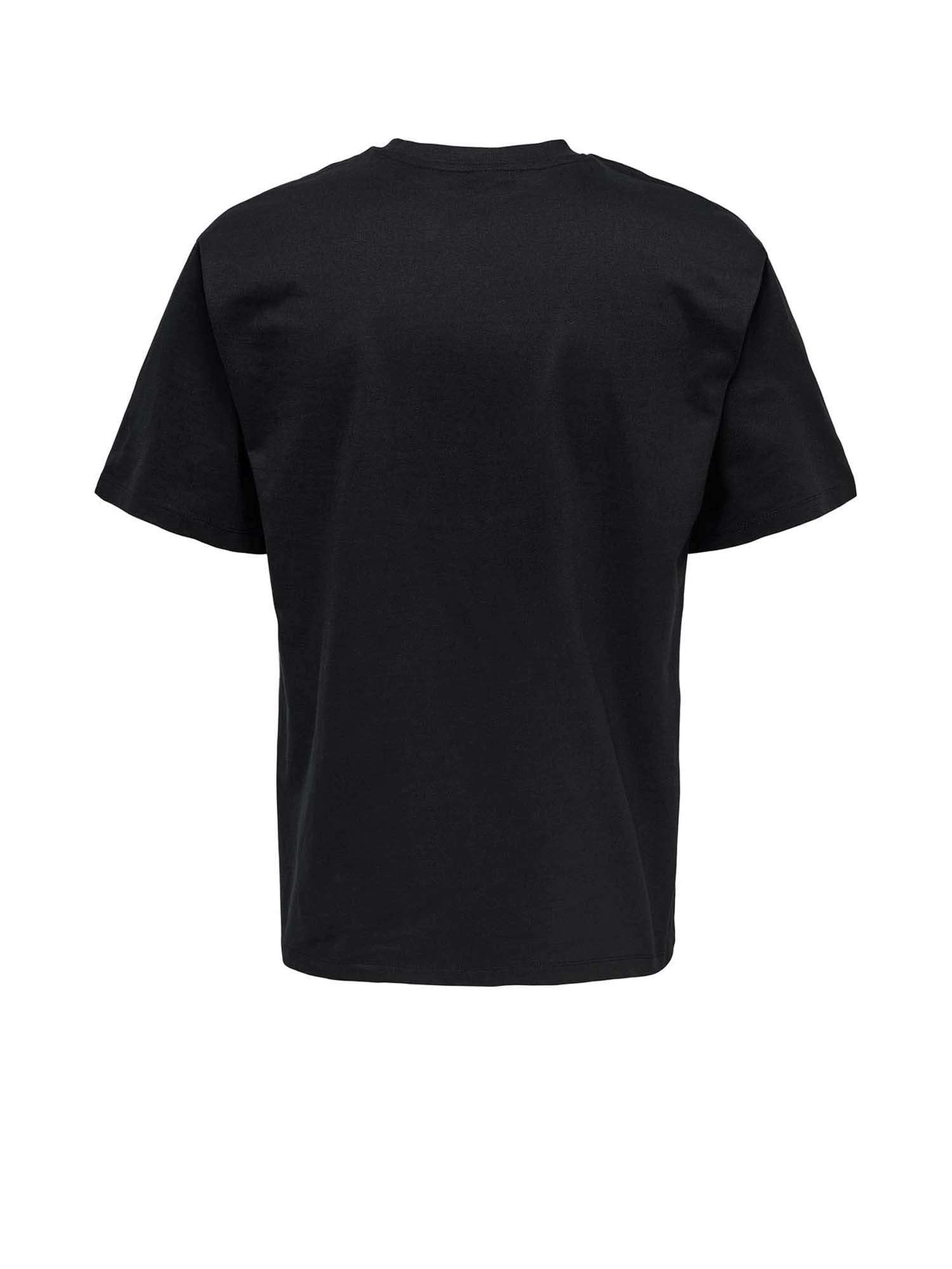 Only & Sons Relaxed Fit Round Neck T-Shirt Nero