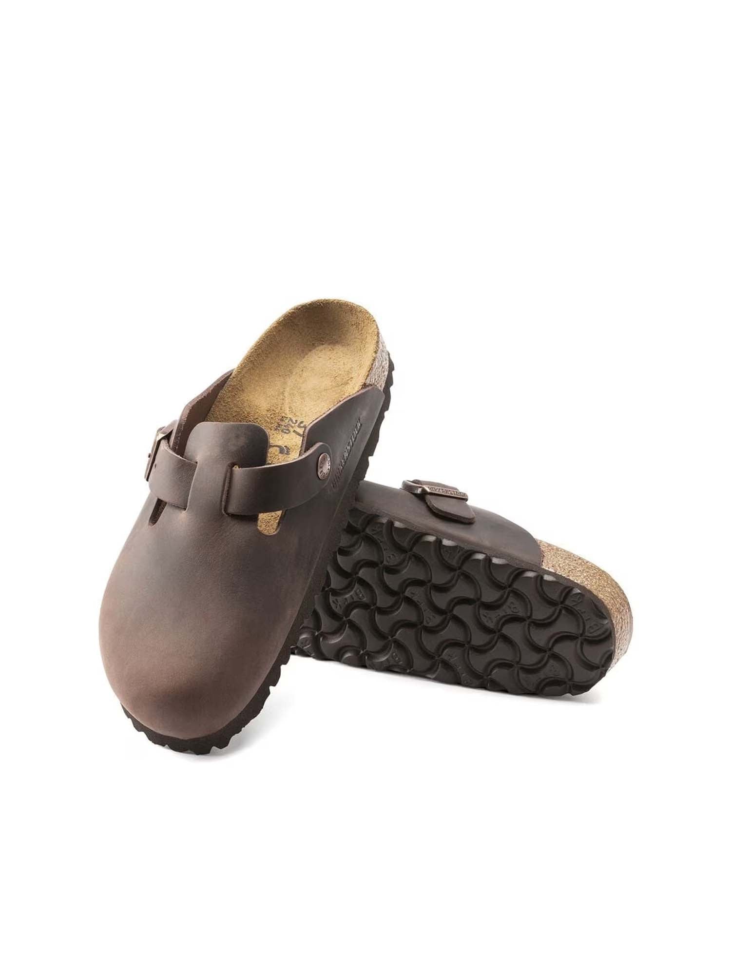 Birkenstock Boston (Pelle oliata) Marrone