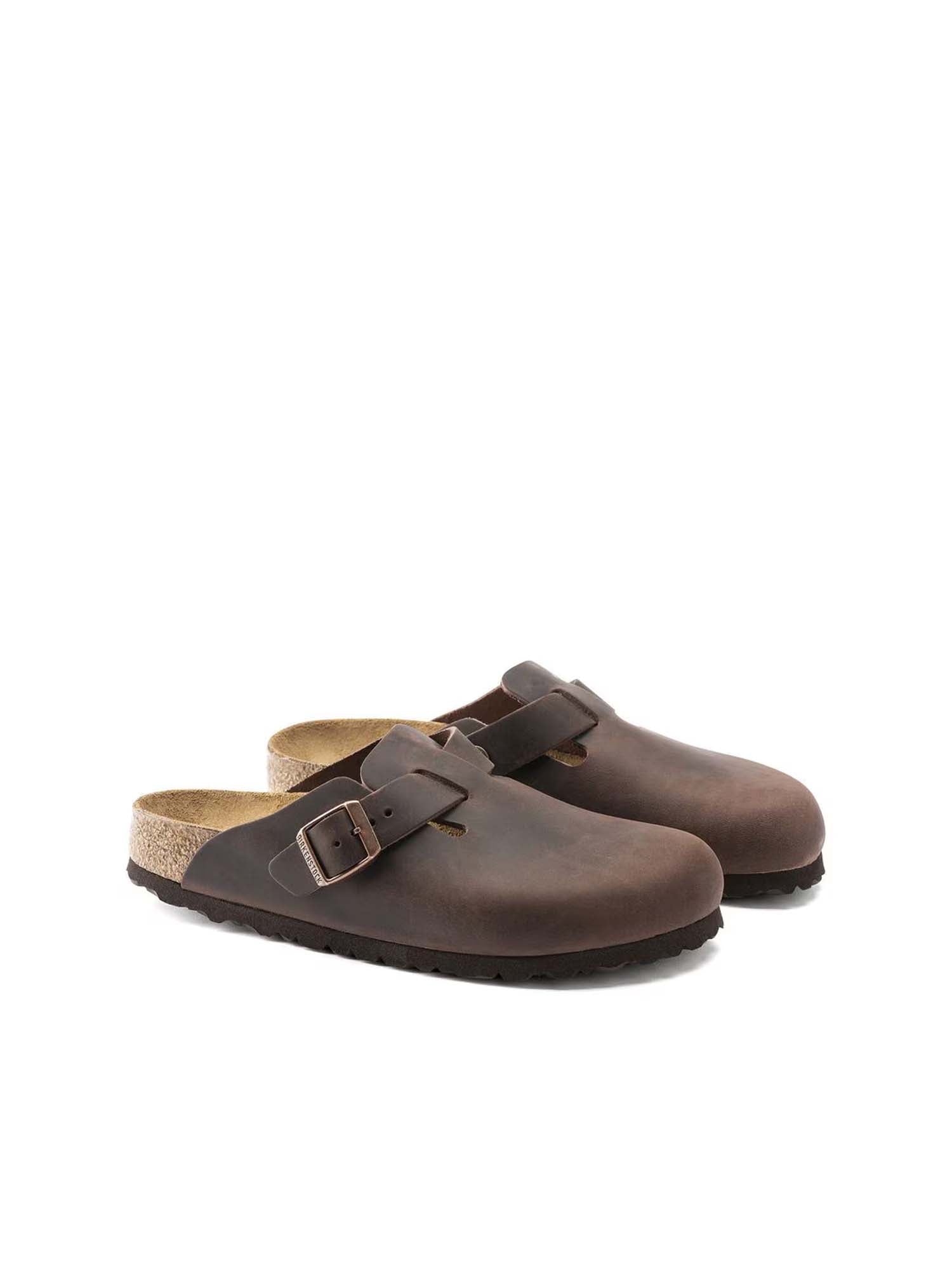Birkenstock Boston (Pelle oliata) Marrone