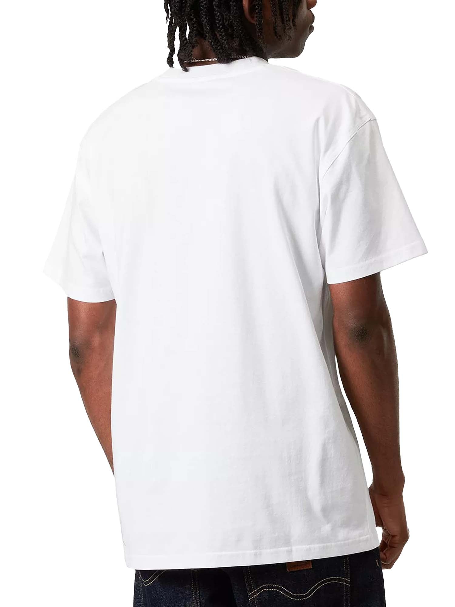 Carhartt Wip S/S American Script T-Shirt Bianco