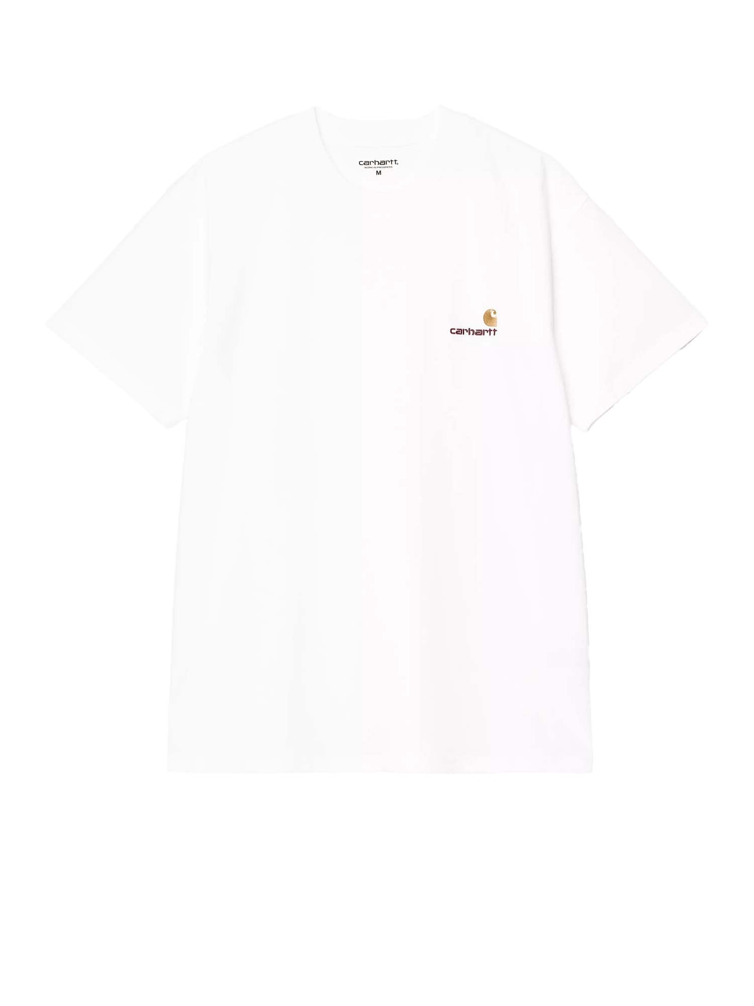 Carhartt Wip S/S American Script T-Shirt Bianco