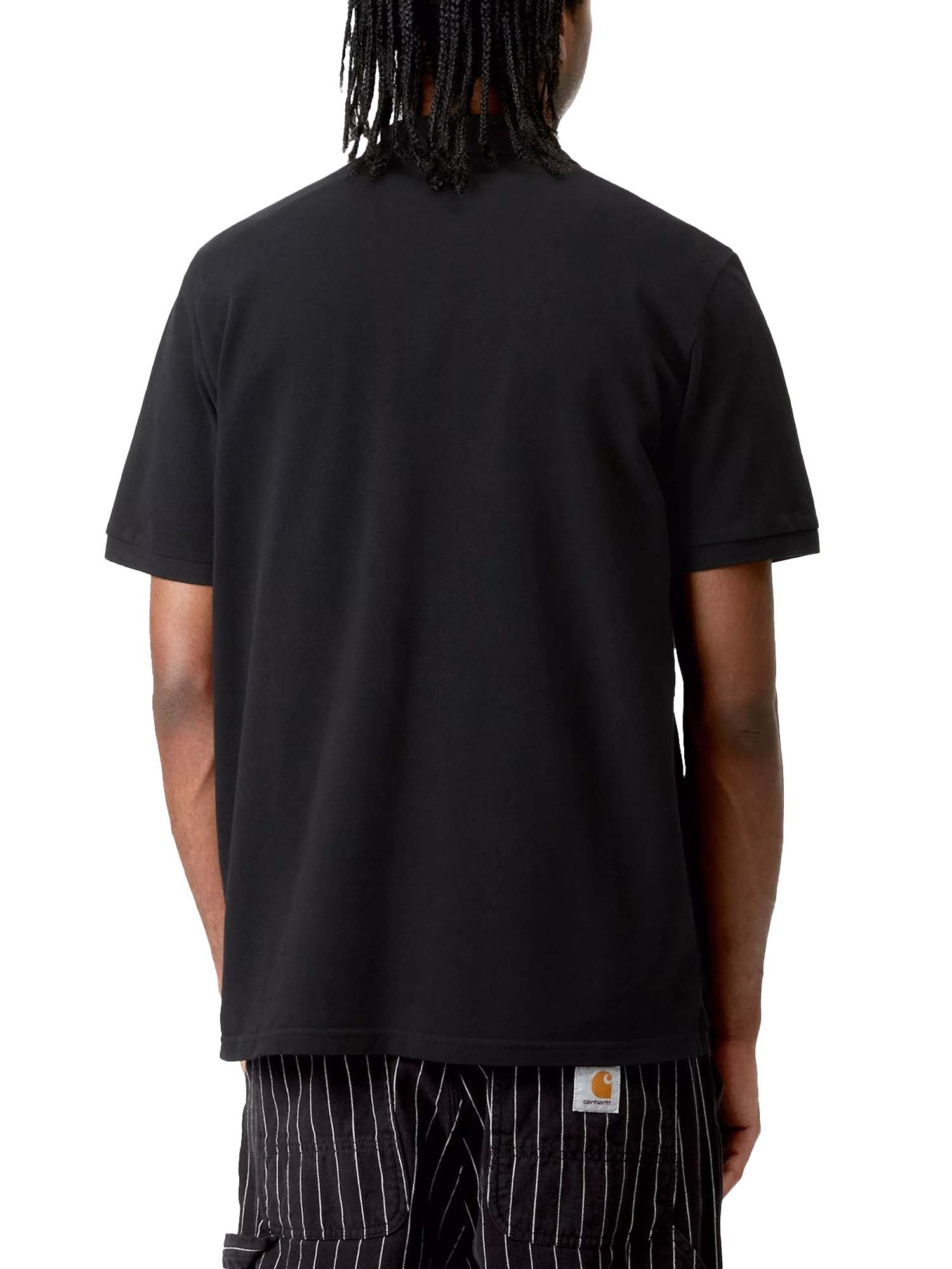 Carhartt Wip S/S Chase Pique Polo Nero