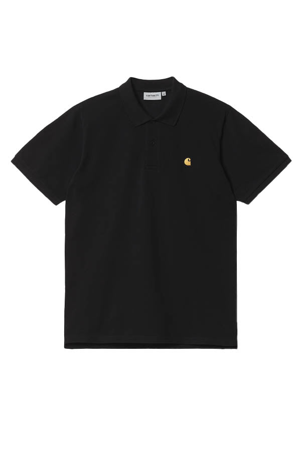 Carhartt Wip S/S Chase Pique Polo Nero