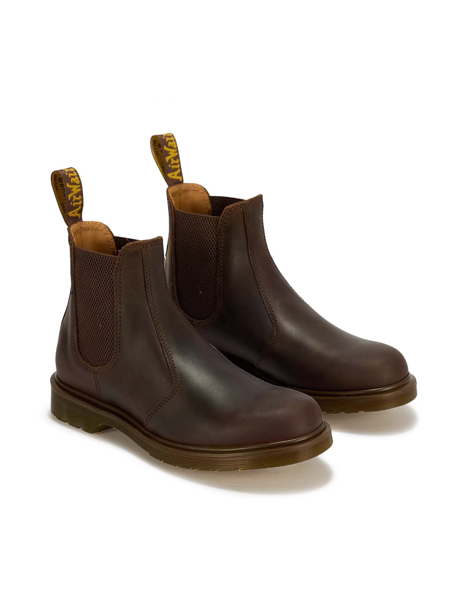 Dr. Martens Stivaletti Chelsea 2976 di Pelle Crazy Horse Marrone