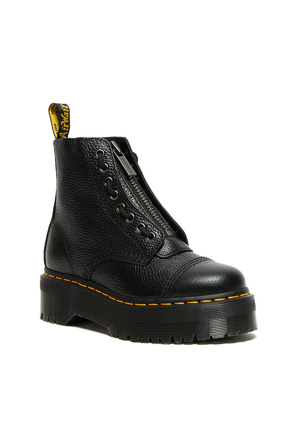 Dr. Martens Stivali platform in nappa lavorata Sinclair Nero