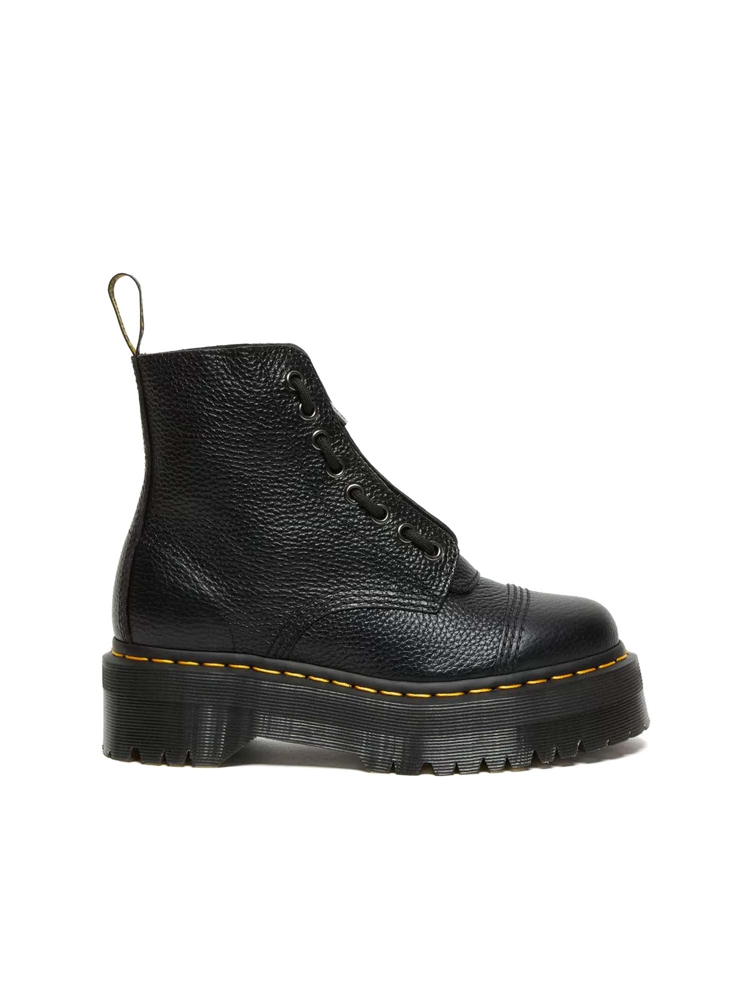 Sinclair processed nappa platform boots