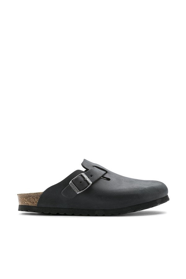 Birkenstock Boston (Pelle oliata) Nero