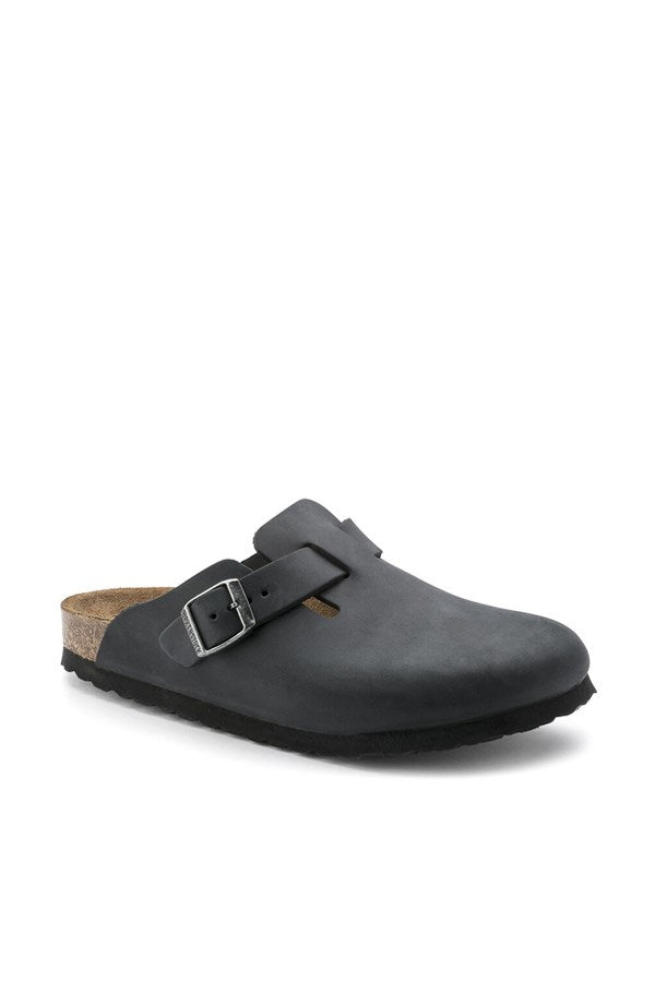 Birkenstock Boston (Pelle oliata) Nero