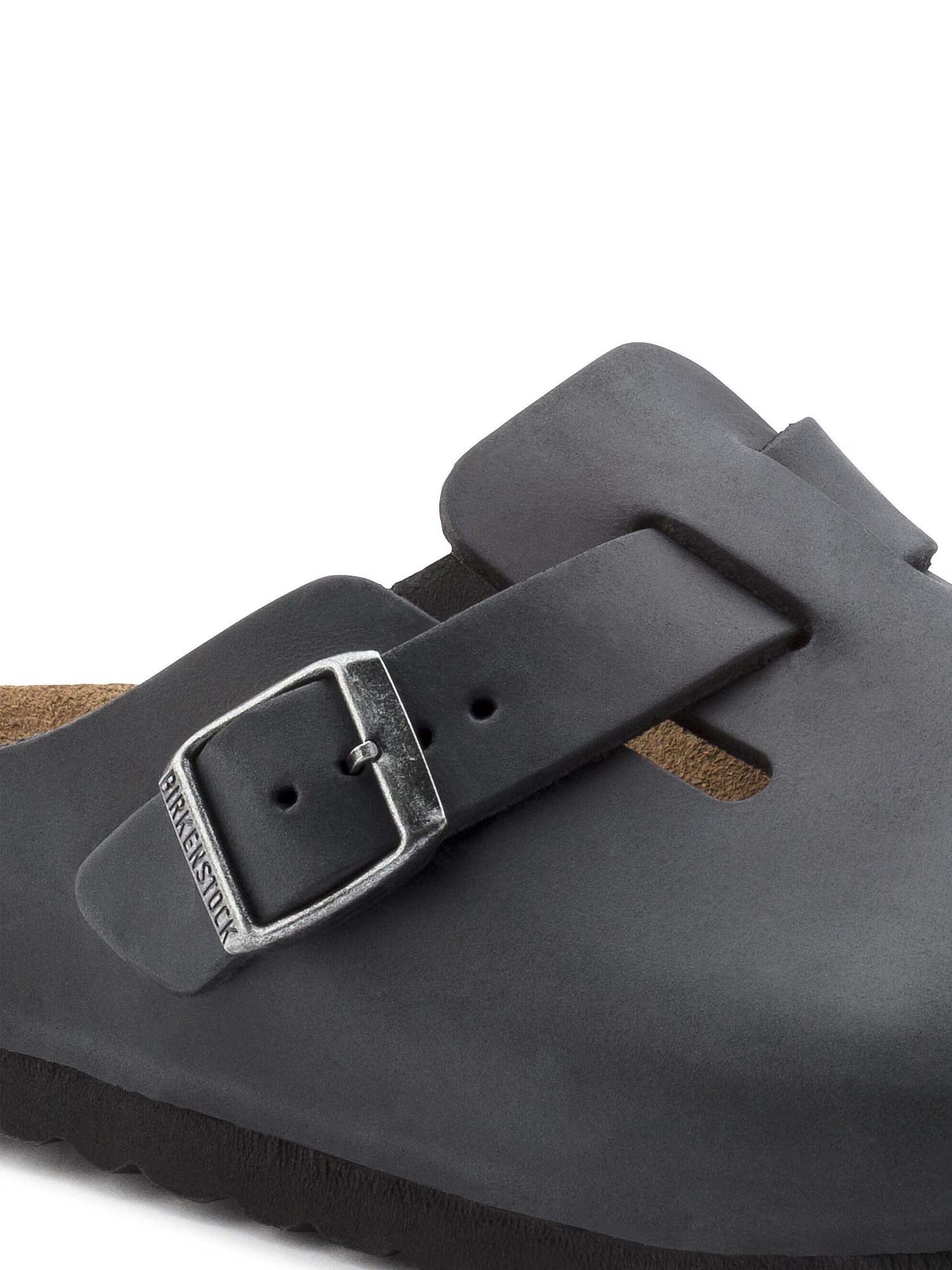 Birkenstock Boston (Pelle oliata) Nero