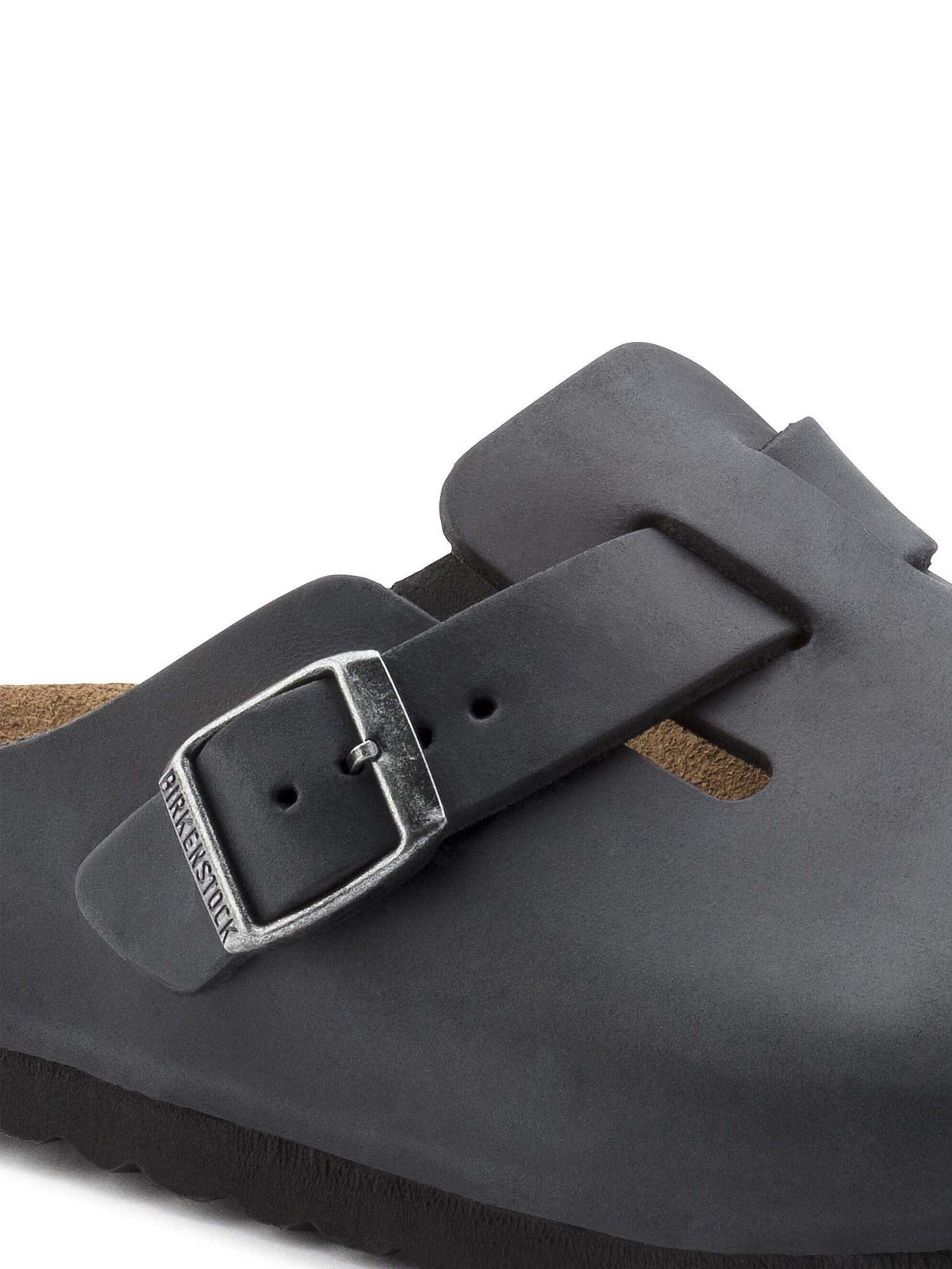 Birkenstock Boston (Pelle oliata) Nero