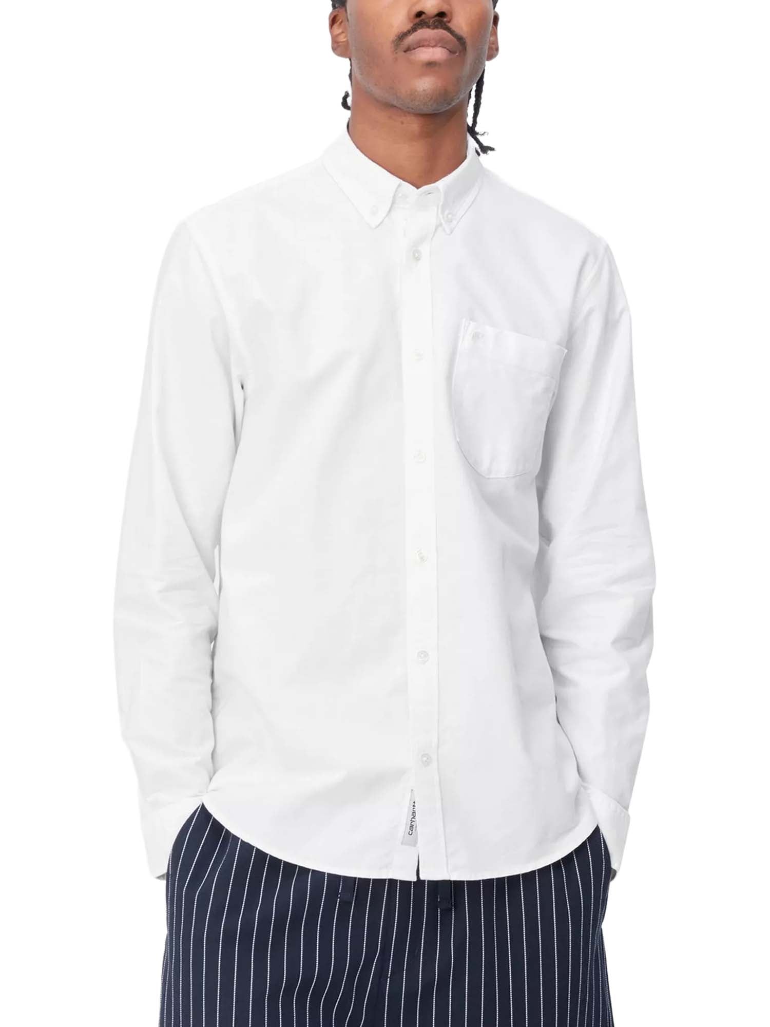 Carhartt Wip L/S C-Logo Shirt Bianco