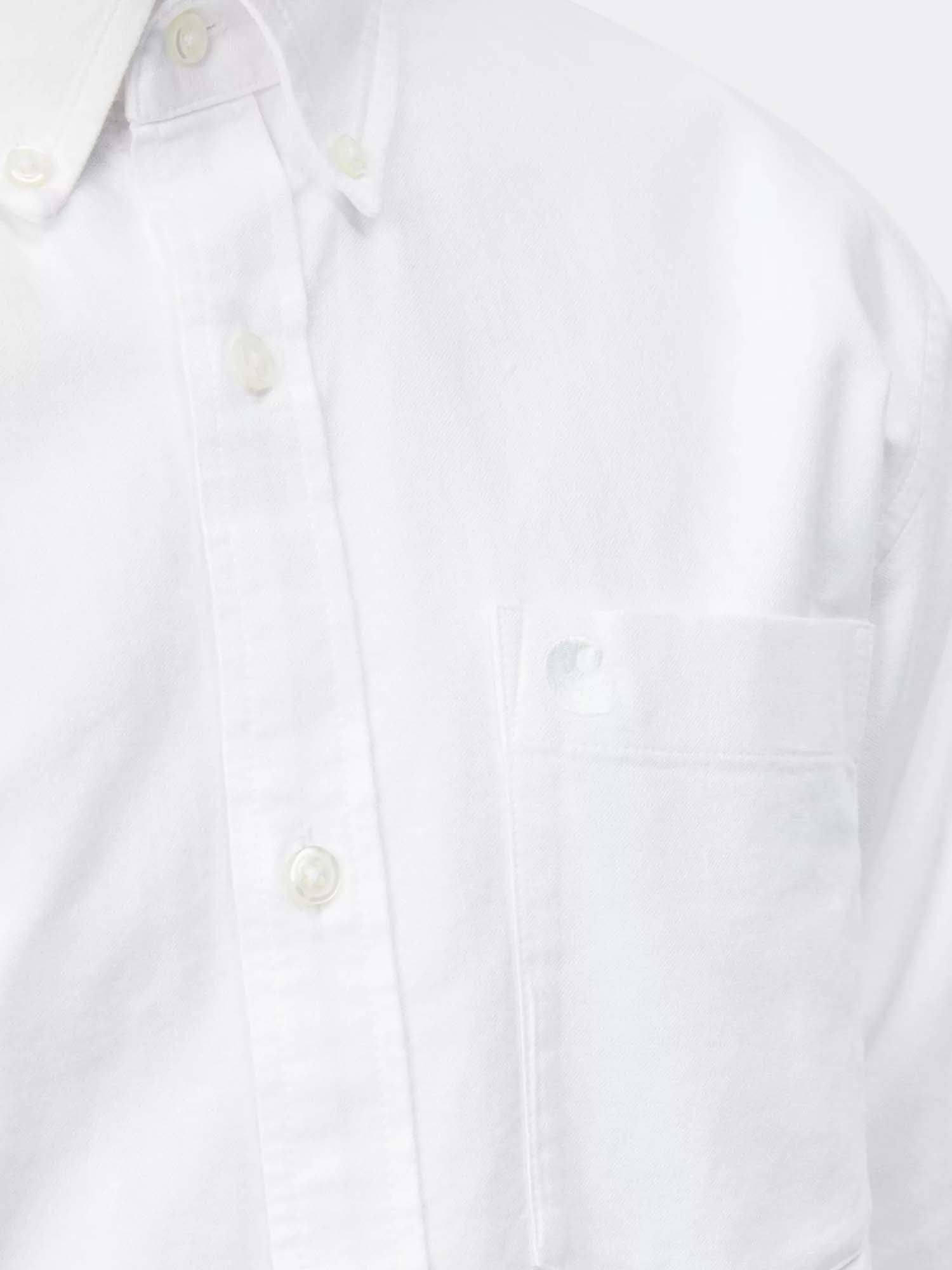 Carhartt Wip L/S C-Logo Shirt Bianco