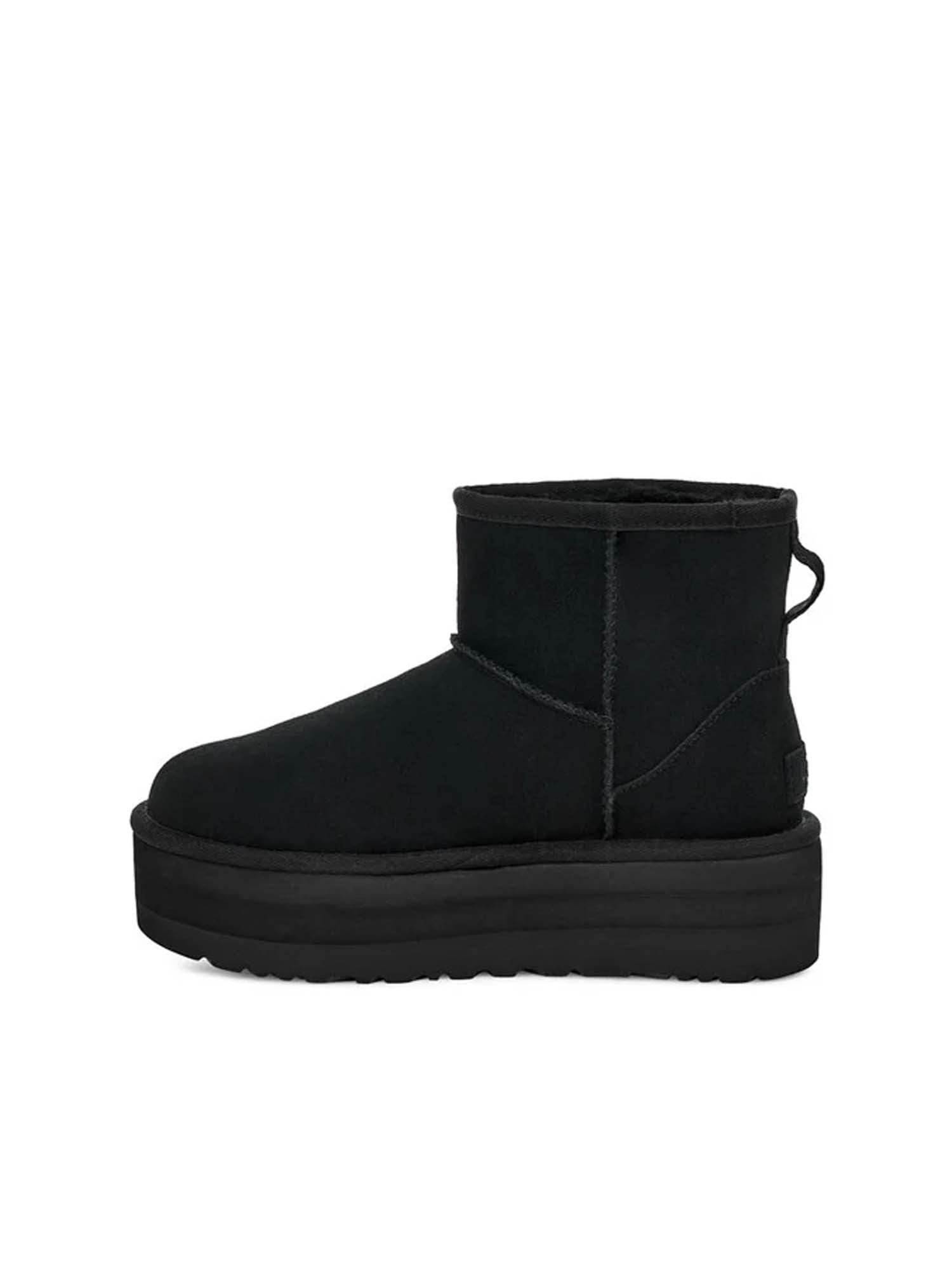 Ugg Stivali Con Plateau Classic Mini Donna Nero