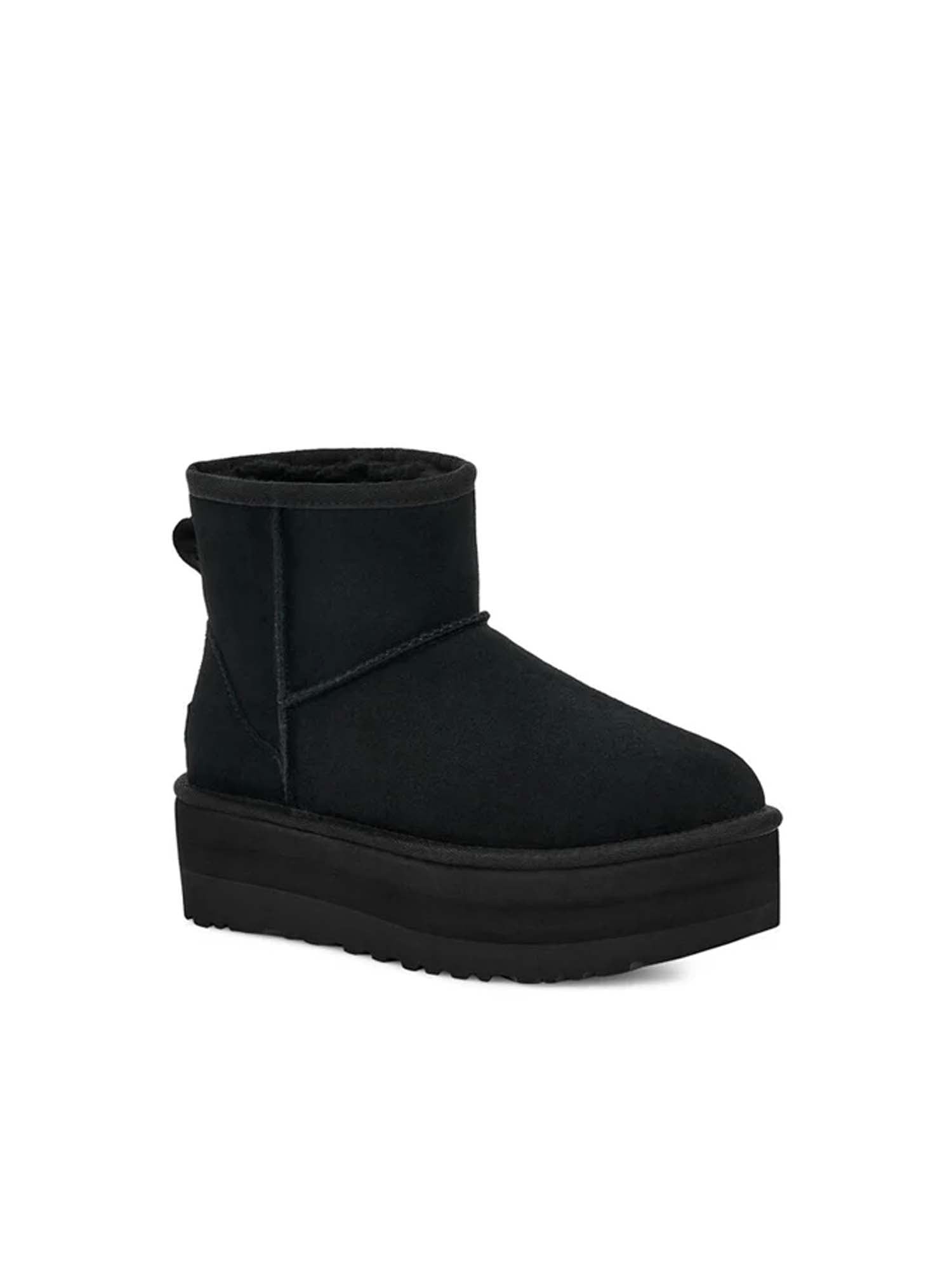 Ugg Stivali Con Plateau Classic Mini Donna Nero