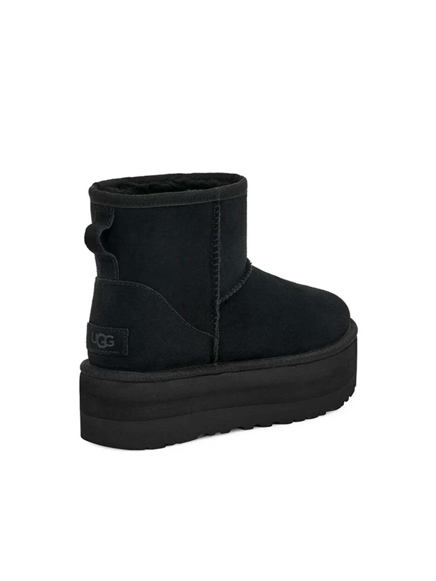 Ugg Stivali Con Plateau Classic Mini Donna Nero
