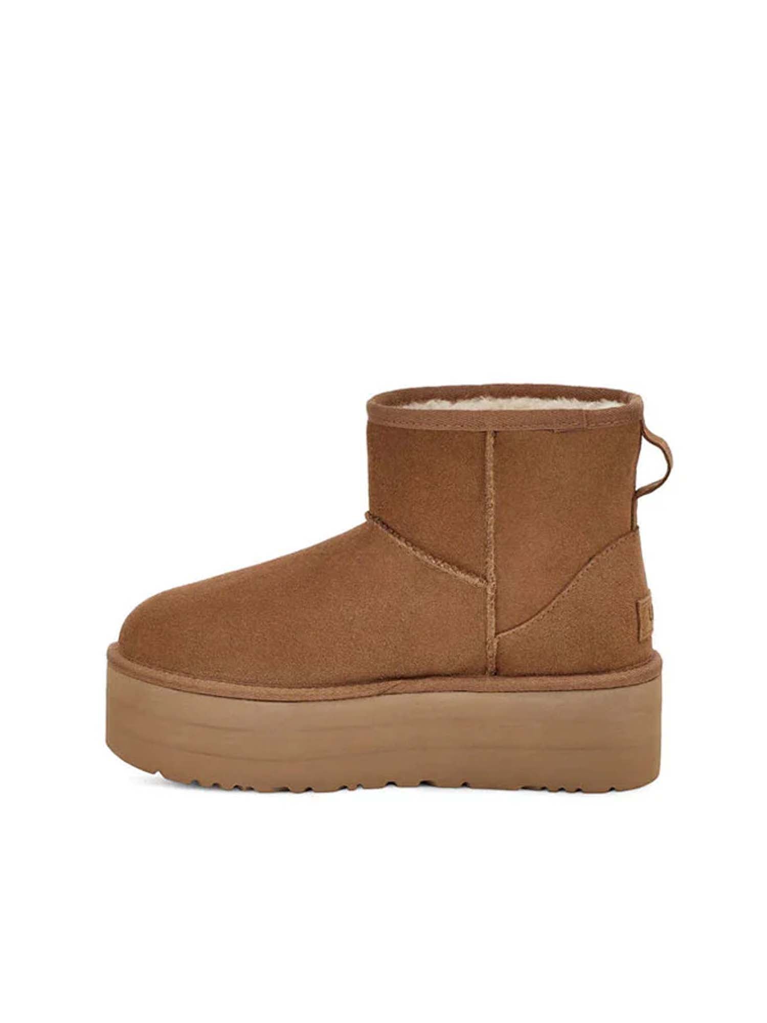 Ugg Stivali Con Plateau Classic Mini Donna Marrone