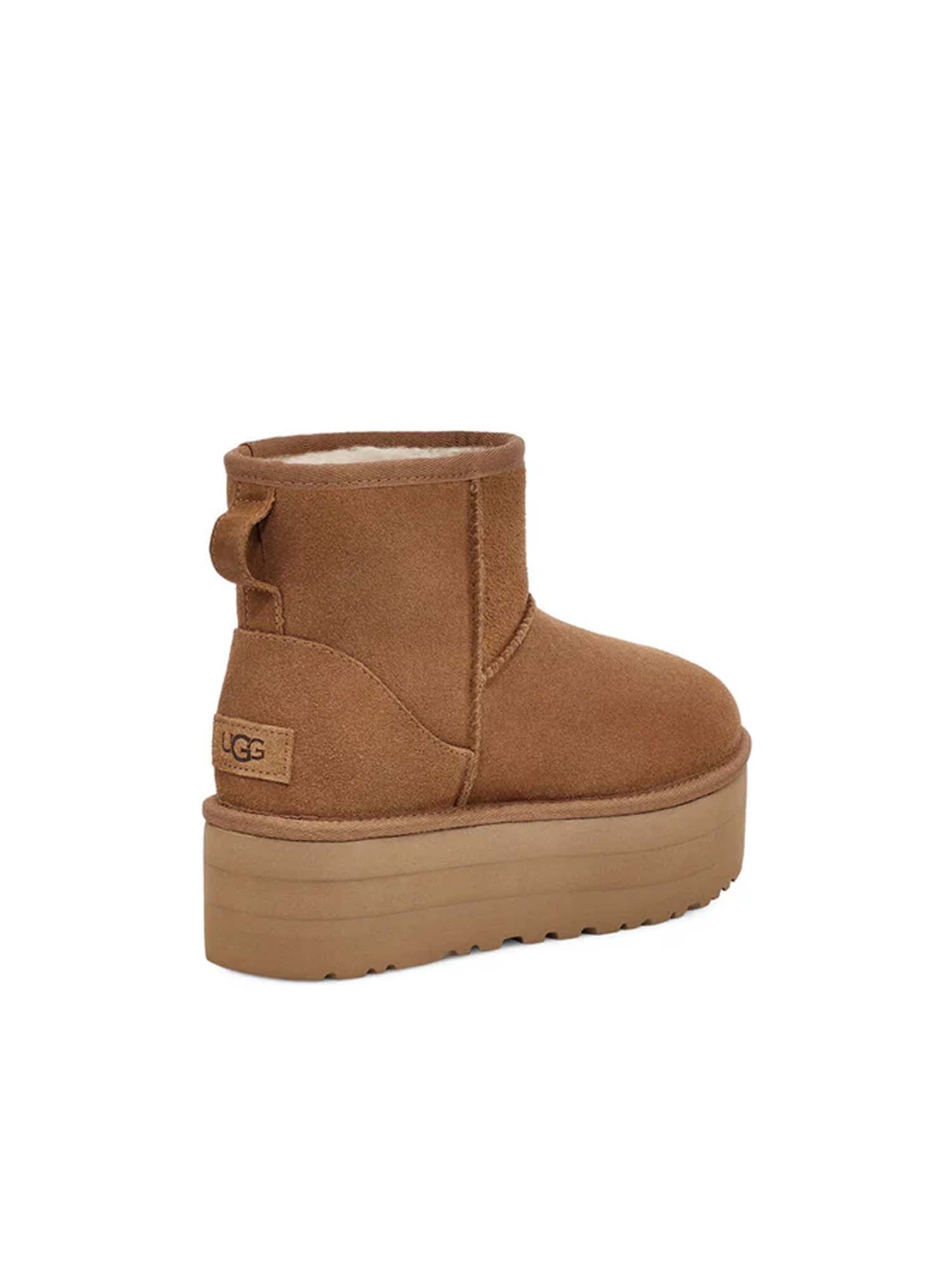 Ugg Stivali Con Plateau Classic Mini Donna Marrone