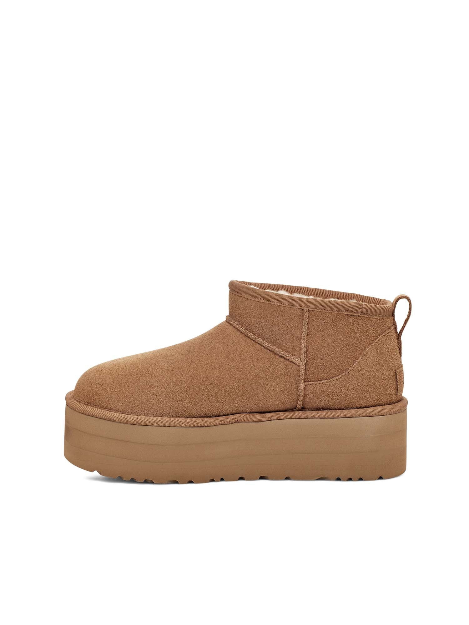 Ugg Stivali Classic Ultra Mini con plateau Marrone