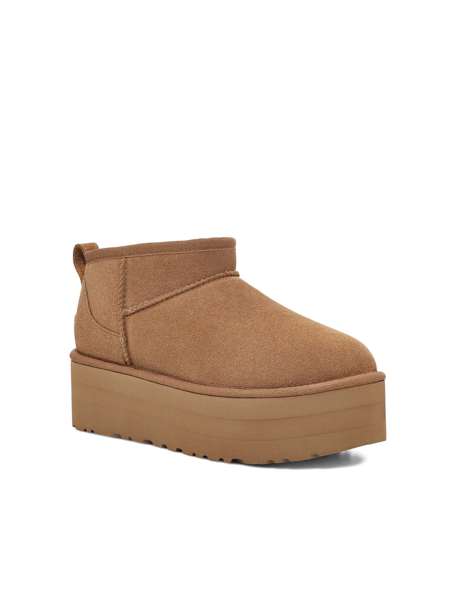 Ugg Stivali Classic Ultra Mini con plateau Marrone