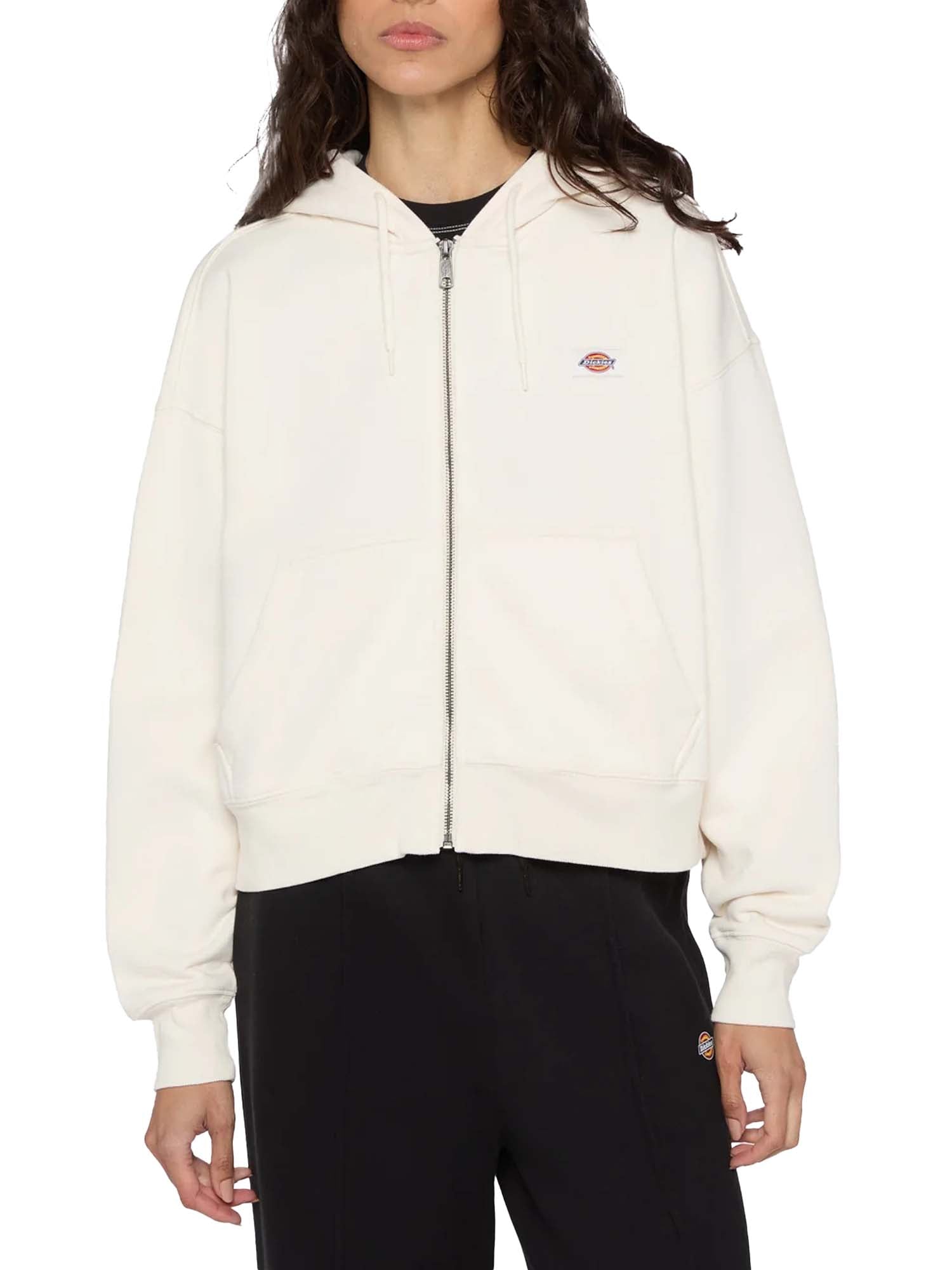 Dickies Oakport Zip Hoodie W Bianco