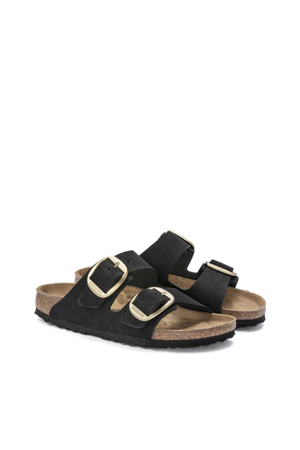 Birkenstock Arizona Big Buckle (Pelle Nubuck) Nero