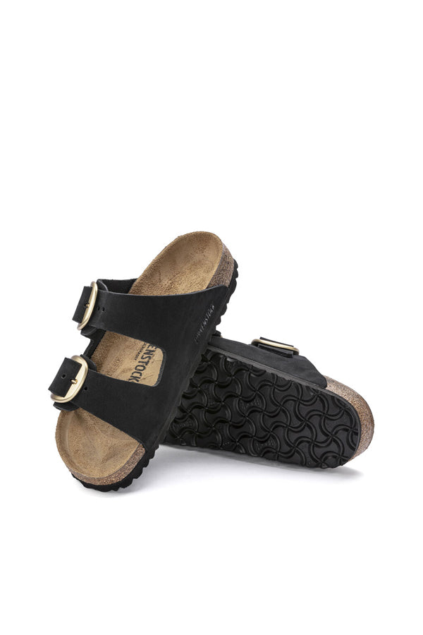 Birkenstock Arizona Big Buckle (Pelle Nubuck) Nero