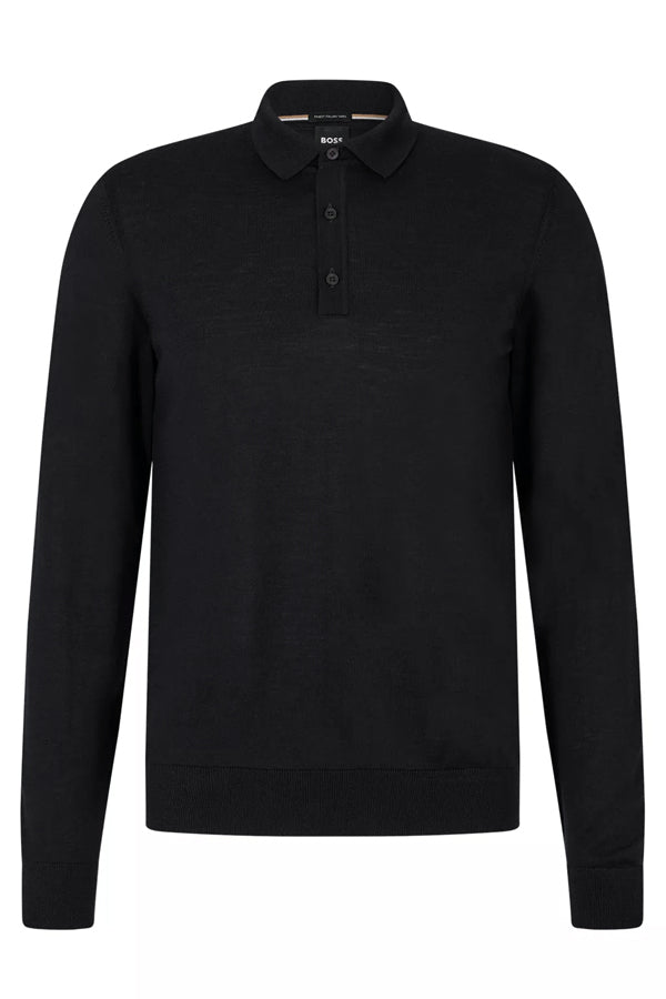 Boss Lancione Maglia Polo Nero