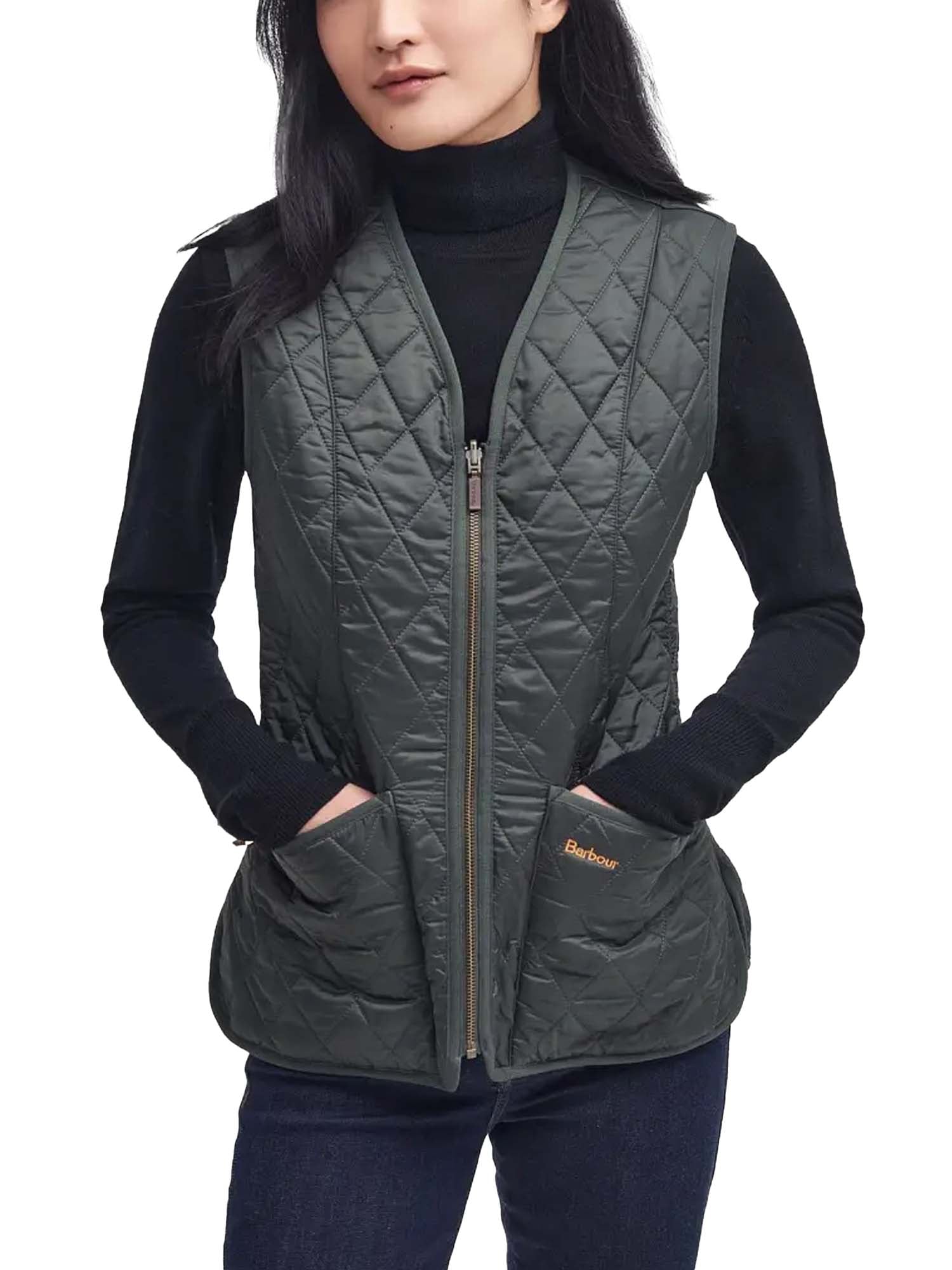 Barbour Gilet/fodera in pile Betty Verde
