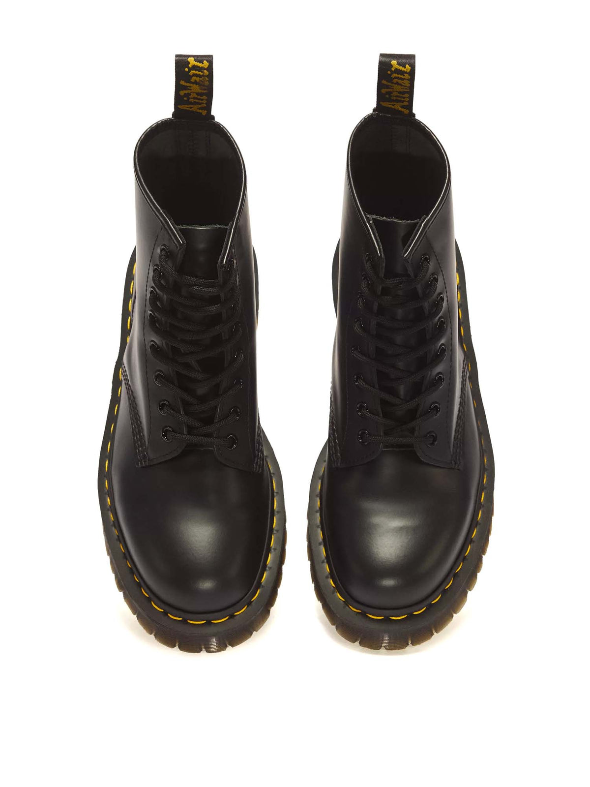 Dr. Martens Stivali Platform Bex 1460 in pelle Smooth Nero
