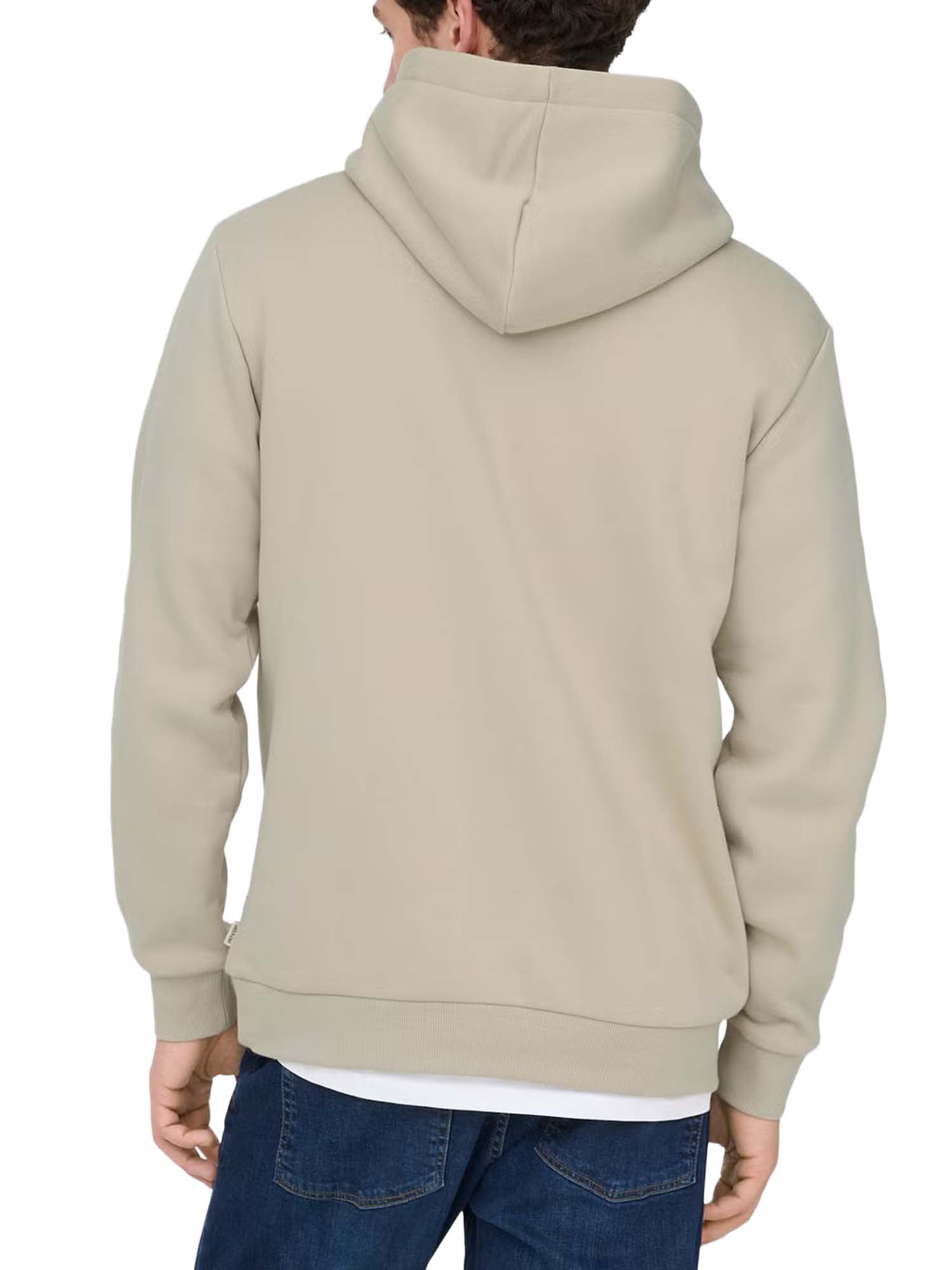 Only & Sons Ceres Hoodie Sweat Grigio