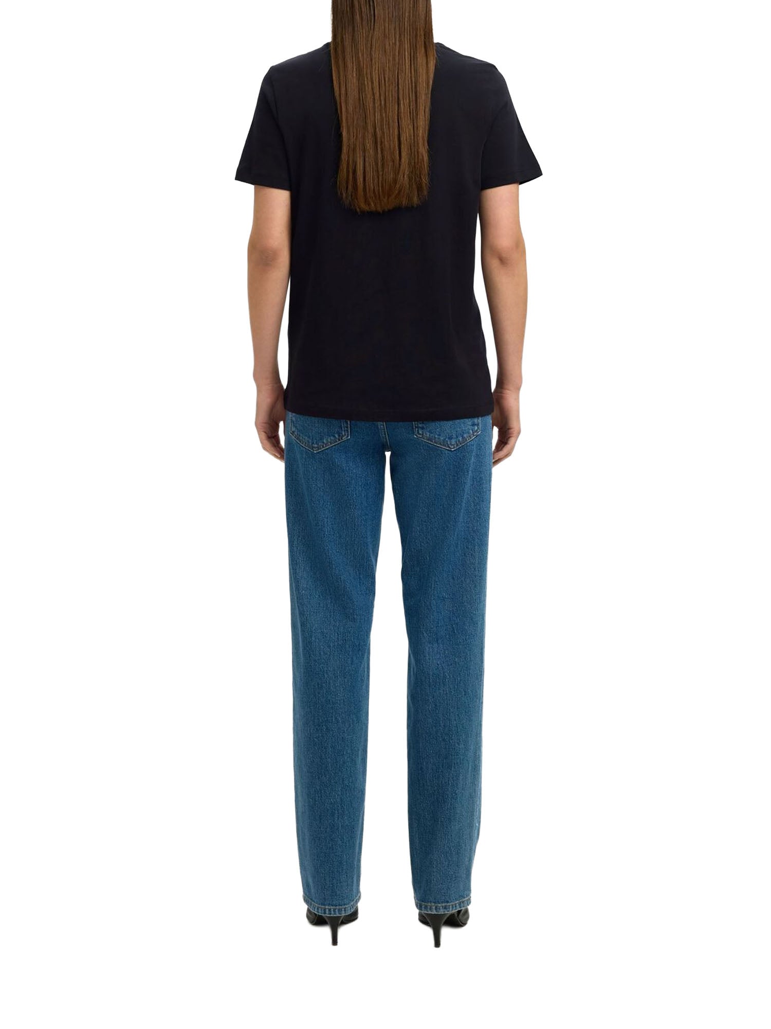 Selected T-shirt Essential Nero